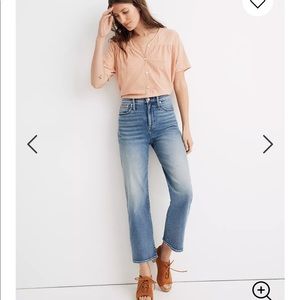 Slim Wide-Leg Crop Jeans in Reggie Wash